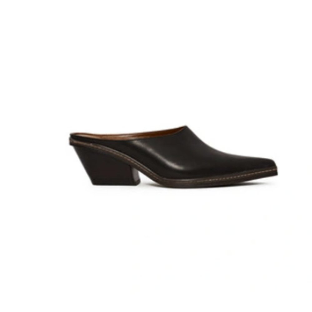 CALLIPYGIAN Opening Ceremony Leather Mule In Black - Picture 2 of 14